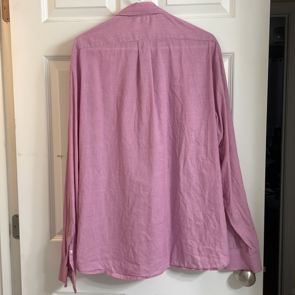 Gap mens pink striped button down size XL - Picture 5 of 5